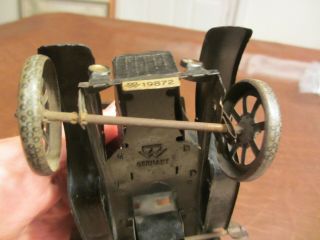 VINTAGE ANTIQUE 1920s MODEL T FORD BING TOYS GERMANY TIN WIND UP TOY CAR 9