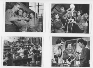 16 OFFICIAL WAC,  WOMEN ' S ARMY CORPS CAMP ATTERBURY HOSPITAL TRAINING PHOTOGRAPHS 6