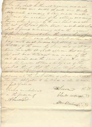 Laurens District,  SC,  Slave Owner,  Revolutionary War Veterans Sign Bond - - 1839 2