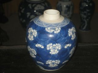 Very Rare Antique Chinese Marked Kangxi (1662 - 1722) Prunus Tea Caddy