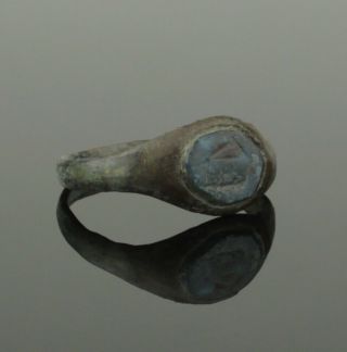 Ancient Roman Bronze Intaglio Ring - Circa 2nd Century Ad (45)