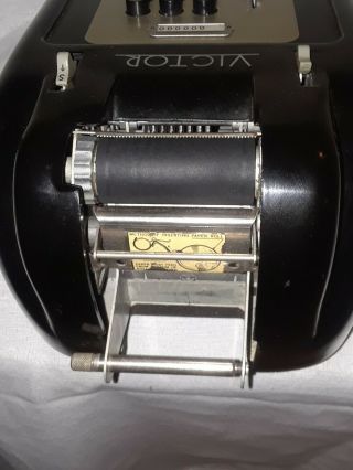 Vintage Bakelite Victor 6 row hand crank adding machine 5