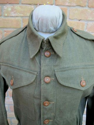 BARELY Vintage 1952 BRITISH ARMY Overalls Denim Blouse IKE Jacket; Size 5 5