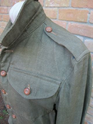 BARELY Vintage 1952 BRITISH ARMY Overalls Denim Blouse IKE Jacket; Size 5 6