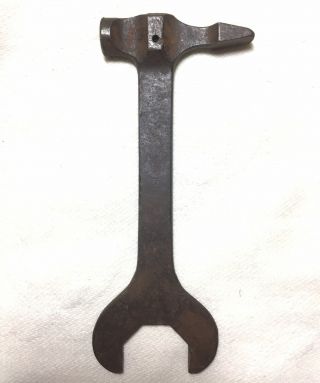 Hand Forged Hammer Antique German Militaria Mg 13 Wrench Combo Take Down Tool