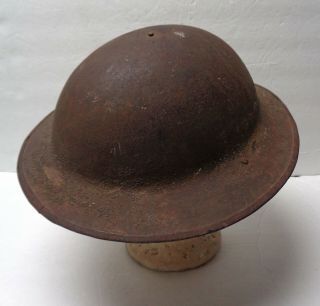 Vintage WW1 U.  S.  Army Infantry Doughboy Helmet with Strap & Liner 2