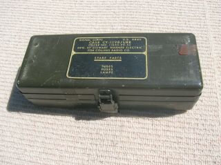 US ARMY,  SIGNAL CORP Military Radio Spare Parts Collins Co.  Case Box for Tubes 10