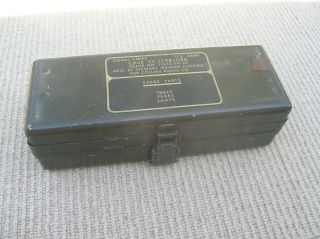 US ARMY,  SIGNAL CORP Military Radio Spare Parts Collins Co.  Case Box for Tubes 11