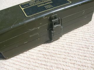 US ARMY,  SIGNAL CORP Military Radio Spare Parts Collins Co.  Case Box for Tubes 12
