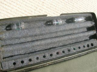 US ARMY,  SIGNAL CORP Military Radio Spare Parts Collins Co.  Case Box for Tubes 3