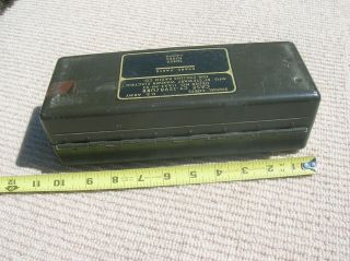 US ARMY,  SIGNAL CORP Military Radio Spare Parts Collins Co.  Case Box for Tubes 7
