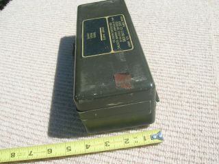 US ARMY,  SIGNAL CORP Military Radio Spare Parts Collins Co.  Case Box for Tubes 8