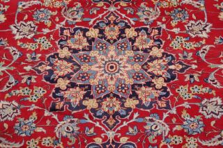 Traditional Floral Vintage Persian Area Rug Oriental Hand - Knotted RED Wool 10x13 4