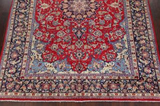 Traditional Floral Vintage Persian Area Rug Oriental Hand - Knotted RED Wool 10x13 5