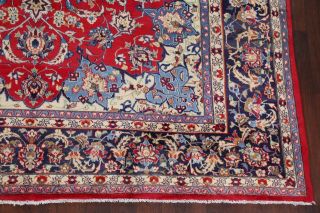 Traditional Floral Vintage Persian Area Rug Oriental Hand - Knotted RED Wool 10x13 6