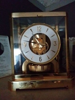 Jaeger Lecoultre Atmos Clock - Cal.  528.  8 - 15 Jewels Serial 55×××6.  " Atmos " Face