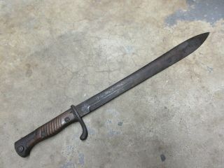 German Ww1 98/05 Mauser Butcher Bayonet Relic