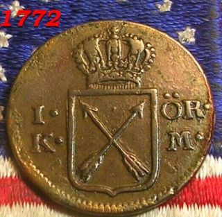 Authentic 1772 1 Ore Arrows Hudson Fur Trade Colonial Revolutionary War Coin R