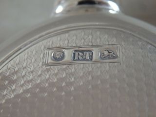 ANTIQUE VICTORIAN SOLID STERLING SILVER HIP FLASK - BHAM 1868 - 105g 9
