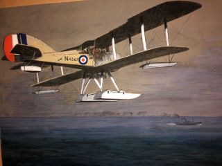 Rare Snaffles,  Charles Johnson Payne Print,  WWI Aviation,  The Sea Hawk 2