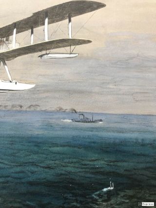Rare Snaffles,  Charles Johnson Payne Print,  WWI Aviation,  The Sea Hawk 3
