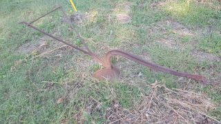 Antique Small Horse Drawn Beam Plow Cruthers Single One Bottom Farm Garden