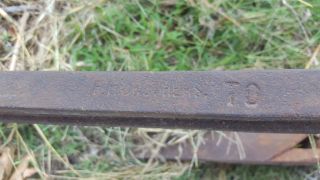 ANTIQUE SMALL HORSE DRAWN BEAM PLOW CRUTHERS SINGLE ONE BOTTOM FARM GARDEN 2