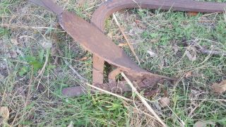ANTIQUE SMALL HORSE DRAWN BEAM PLOW CRUTHERS SINGLE ONE BOTTOM FARM GARDEN 5