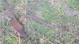 ANTIQUE SMALL HORSE DRAWN BEAM PLOW CRUTHERS SINGLE ONE BOTTOM FARM GARDEN 6