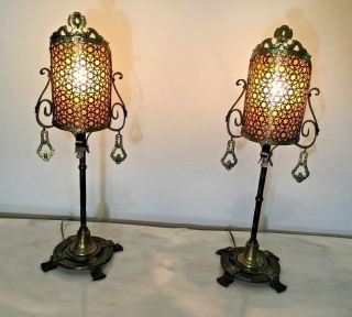 Early 20th C American Gothic Lanterns Attributed To Edward Caldwell