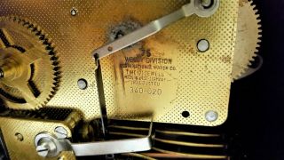 Vintage Chiming Mantel Clock - Welby Div Elgin - Germany - CT 7