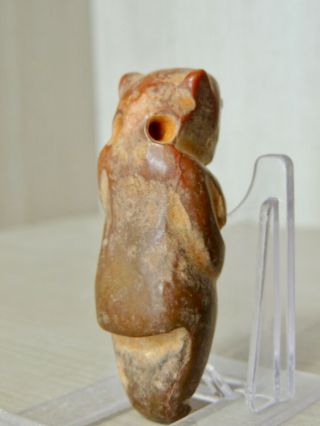 Antique Mongolian Carved Stone figure statuette,  idol,  god,  alien,  monster,  amulet 12