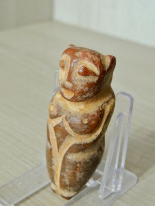 Antique Mongolian Carved Stone figure statuette,  idol,  god,  alien,  monster,  amulet 4
