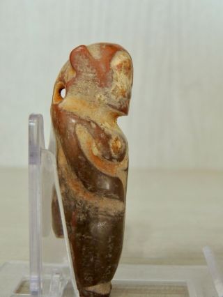Antique Mongolian Carved Stone figure statuette,  idol,  god,  alien,  monster,  amulet 6