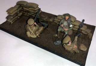 World War One Diorama British with Three Britan Soldiers 8