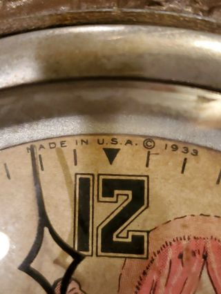 RARE & VINTAGE 1933 National Recovery Act NRA & Prohibition Era Bartender Clock 12