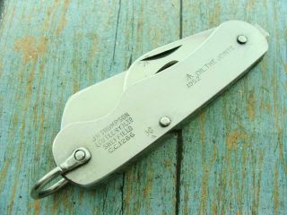 Vintage 1952 Jh Thompson England British Military Rigging Pocket Knife Knives Nr