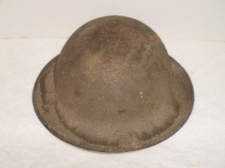 U.  S.  WW1 M1917 helmet,  stamped ZC177 with Orig.  USMC badge 8