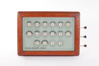Vintage C1920 Butlers Or Servants Bell Box 16 Room Indicator