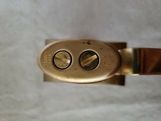 Vintage 1950 ' s PHINNEY - WALKER Swiss made Brass Alarm Clock with Evans Lighter 6