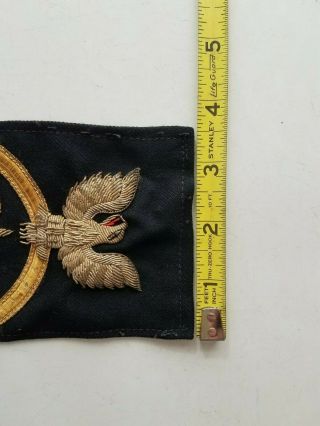WW2 US Navy Chief Petty Officer Aviation Bullion Patch CPO Gold 6
