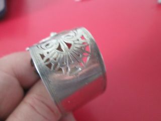 Rare - ISIS 1870 - GORHAM - STERLING - NAPKIN RING - AESTHETIC - Old Patina 3