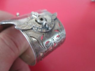 Rare - ISIS 1870 - GORHAM - STERLING - NAPKIN RING - AESTHETIC - Old Patina 4