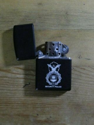 ZIPPO LIGHTER Air Force Security Police Collectible VINTAGE nearly 30 years old 12