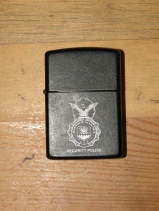 ZIPPO LIGHTER Air Force Security Police Collectible VINTAGE nearly 30 years old 2