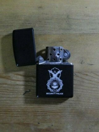 ZIPPO LIGHTER Air Force Security Police Collectible VINTAGE nearly 30 years old 3