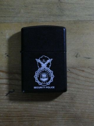 ZIPPO LIGHTER Air Force Security Police Collectible VINTAGE nearly 30 years old 5