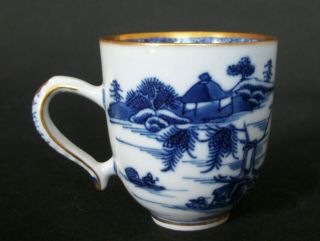 Perfect Chinese 18th C Qianlong Blue And White Pagoda Lake Tea Cup Vase Bowl 5