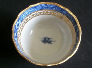 PERFECT CHINESE 18th C QIANLONG BLUE AND WHITE PAGODA BRIDGE TEA BOWL CUP VASE 1 9