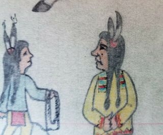 LEDGER DRAWING.  SAM LOMO.  1915.  INCREDIBAL 9